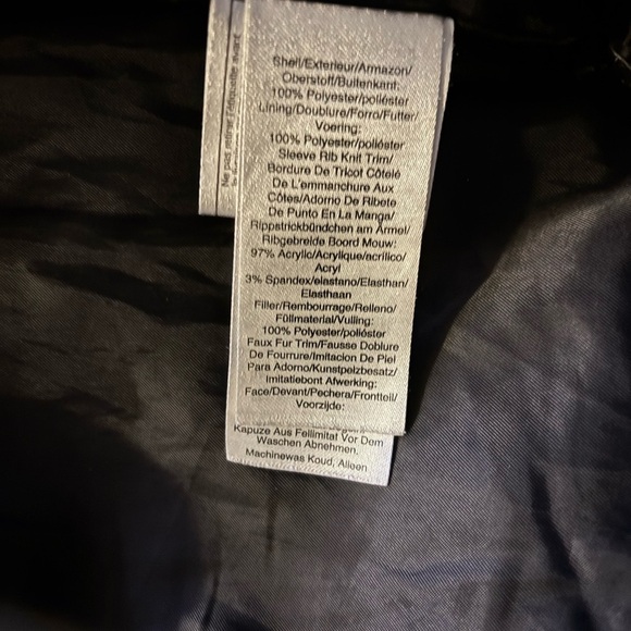 DKNY Black  women m’s TITA Parka Puffer Coat with Hood and Mid-Thigh Length - Picture 13 of 15